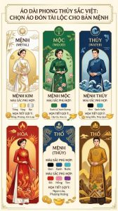 Áo Dài Phong Thủy Sắc Việt: Chọn Áo Đón Tài Lộc Cho Bản Mệnh