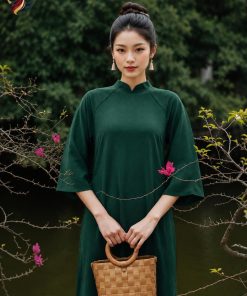 Áo Dài Nhung Lụa Thanh Phụng U Huyền