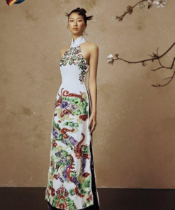 Tuyệt Tác Áo Dài Yếm Khớp "Vũ Điệu Giao Long" – Sắc Việt Haute Couture